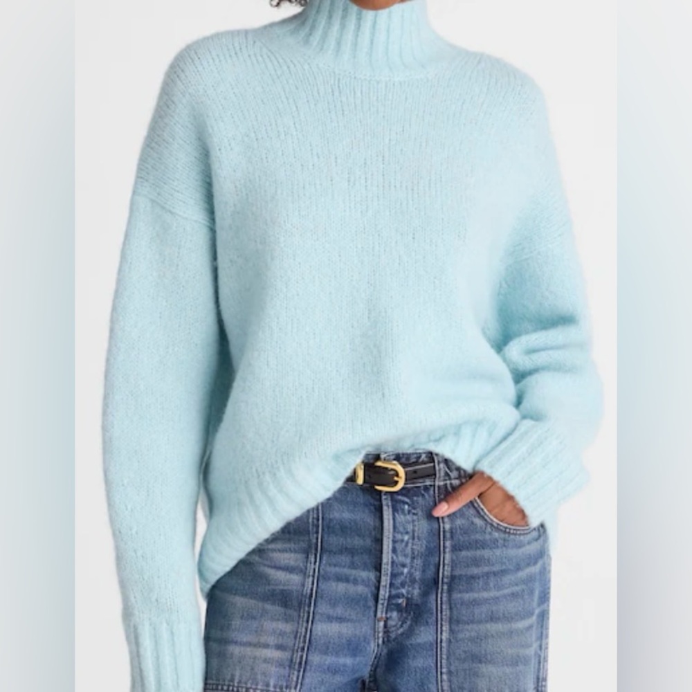 Madewell| Chunky-Knit Alpaca-Blend Turtleneck